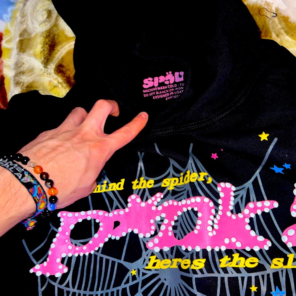 Sp5der P*NK Hoodie